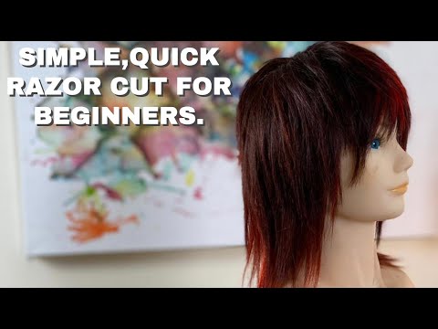 RAZOR SHAG HAIRCUT FOR BEGINNERS