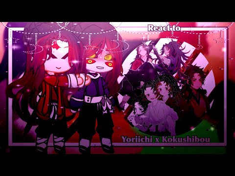 ✨🌸Uppermoon + Muzan React to Yoriichi And Kokushibou😈✨||(Michikatsu)||Gacha Club||Demon slayer