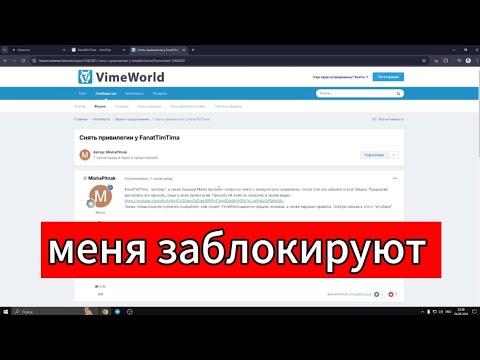 МЕНЯ ЗАБЛОКИРУЮТ НА VIMEWORLD... | #vimeworld