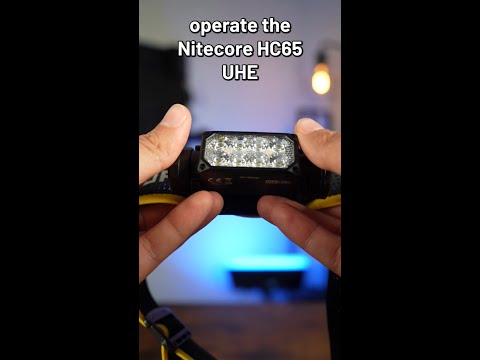 How To Operate The Nitecore HC65 UHE Headlamp! #shorts #headlamp