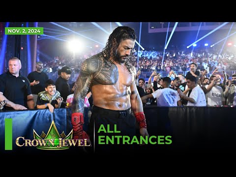 ALL ENTRANCES — WWE Crown Jewel 2024 in 90 seconds: Nov. 2, 2024