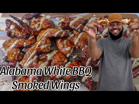 Alabama White BBQ Smoked Wings #mealsbyaldenb #recipe