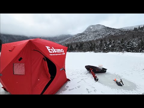 FIRST ICE 2024- Brookie Fishing on a Cursed LAKE!