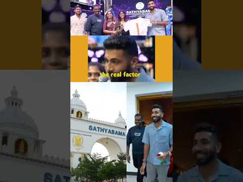 பும்ரா #sathyabama #chennai #jaspritbumrah #bhumra #trendingreels #instareels #tamilsong #goat