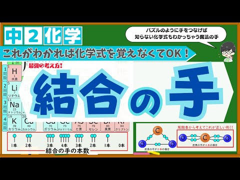 結合の手（原子価）ってどんなもの？原子の手で構造を理解してみよう！