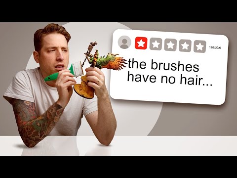 I tried painted Warhammer with the worst reviewed brushes on amazon