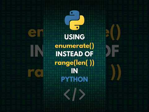 Master Pythonic Coding with enumerate() | Boost Your Skills! 🚀 #LearnPython #PythonTips #Coding