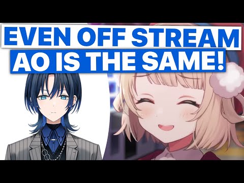 Ui-mama Finds Ao-kun Acts The Same Off-Stream (Shigure Ui) [Eng Subs]