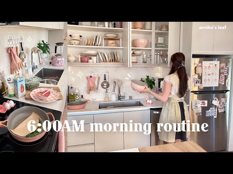 6AM productive morning routine🌾 healthy & realistic, dance class, self-care, cozy fall baking, etc!