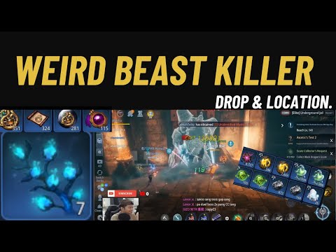 MIR4 : WEIRD BEAST KILLER LEGENDARY BOSS DROP & LOCATION | ANG DAMING NOIRSOUL.