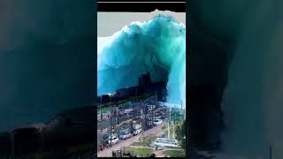 Tsunami Over Vizag Beach 🌊✨ #visakhapatnam #rkbeachvizag #tsunami #ai #submarine #trending #scary