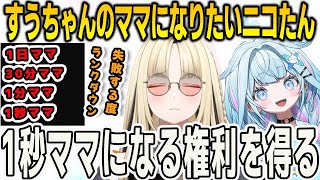 すうちゃんのママになるために爆弾解除を頑張るニコたんだったが得られたのは1秒ママ権だった【⽔宮枢/⻁⾦妃笑⻁/FLOWGLOW/ホロライブ/切り抜き】