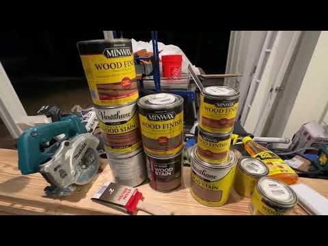 Building a Custom Staircase Part 1 | Staining The Parts