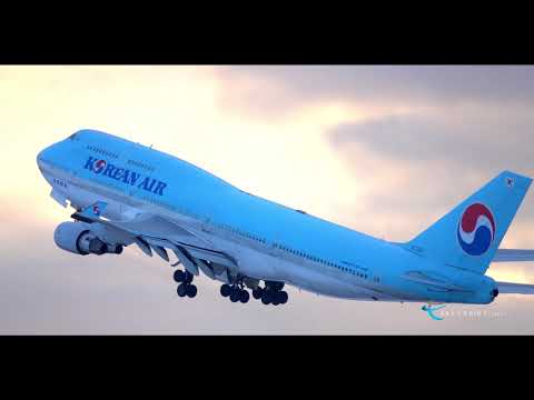 【新千歳空港 国際線飛行機動画】Korean Air(KAL) Boeing747-400 HL7461