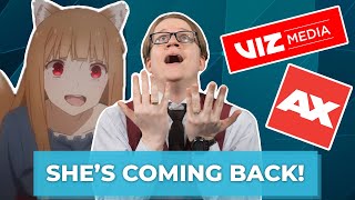 Spice & Wolf Returns, Viz Media Raises costs, and AX Hotels might have problems | Today's Anime News