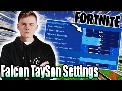 Falcons TaySon Fortnite Settings | Tayson Sensitivity