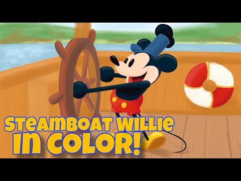 Drawing Steamboat Willie in Color!