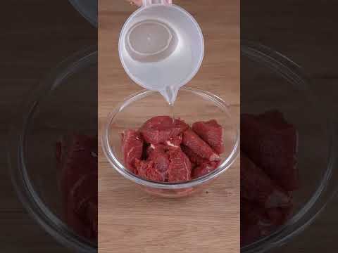 Chinese secret to tenderizing meat! Even the toughest meat becomes tender in 5 minutes