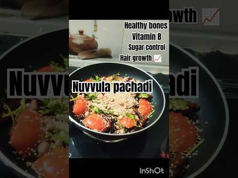 Nuvvula pachadi #homemadecooking #food #spicy #lunchbox #healthy #pachadi #shots #viral video