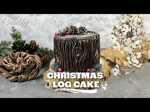 Tutorial for making an amazing Christmas log Cake | Christmas Cake Ideas