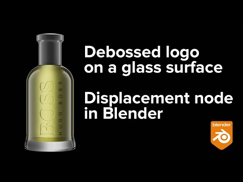 Debossed Logo on a Glass Surface: Displacement Node in Blender