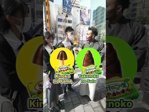 【KINOKO-TAKENOKO DOCCHI!?】in Akihabara Japan⑨　Which do you prefer? #shorts