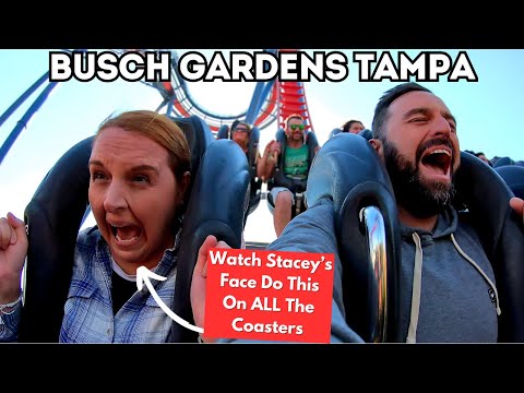 Busch Gardens Tampa - Iron Gwazi Is CRAZY!!! & POV Ride Footage