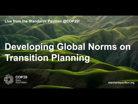 Developing Global Norms on Transition Planning