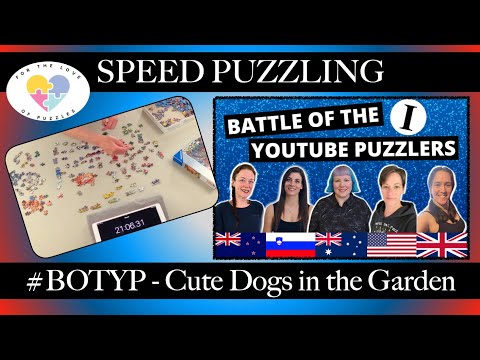 #BOTYP Speed Puzzling: Cute Dogs in the Garden from Ravensburger