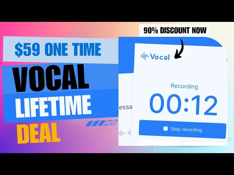 ❇️💥❇️ Vocal Lifetime Deal | Secret to Faster Email Communication |$59 Lifetime Deal | 90% Now