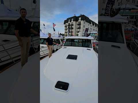 Here at the Annapolis Boat Show showcasing the brand new 2025 Sabre 45 SE! #shys