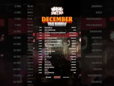 December Schedule, ketemu dimana kita?