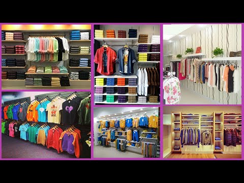 Cloth shop interior design.Cloth shop rack design.Cloth shop decoration idea. Cloth shop display.