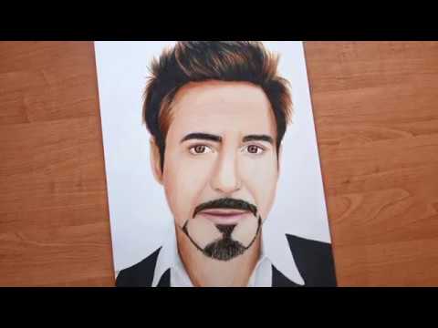 Speed Drawing Tony Stark (Robert Downey Jr.)