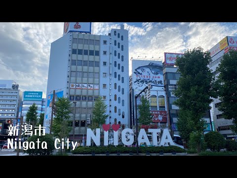 4K a-Walk in Niigata City (PM) 新潟県 新潟市 新潟駅周辺 (夕方)