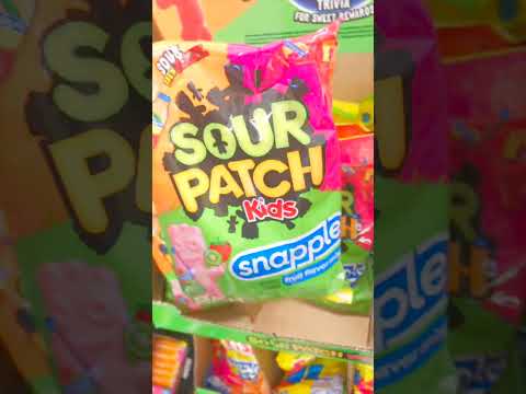 Sourt patch snapple heads | violet crumble mint flavored | jelly belly sour gummy candy  #candy