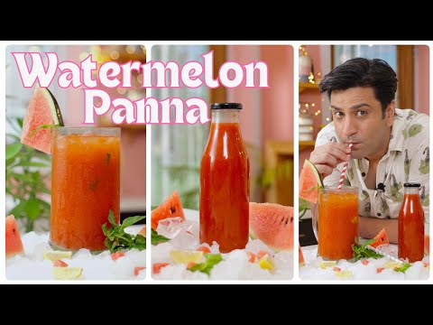 गर्मी का राम बाण तरबूज़ का पन्ना ड्रिंक | Watermelon Mocktail Drink | Kunal Kapur Drinks Recipe