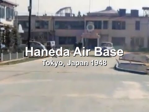 Haneda Air Base  - Tokyo 1948 (AI colorized)