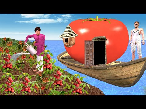 Giant Tomato House Tomato Farming Hindi Stories Collection Hindi Kahani Moral Stories Comedy Video