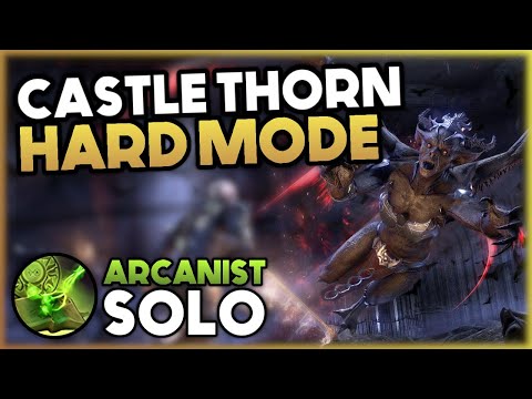 Soloing Hard Mode DLC Dungeon - Veteran HM Castle Thorn | Arcanist Solo | Elder Scrolls Online