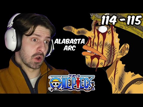 Usopp is going through it!  ONE PIECE REACTION - Episodes 114-115 Alabasta Arc