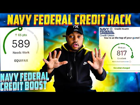 Build CREDIT With Navy Federal Credit Union Credit HACK| 100 Point Credit BOOST❗