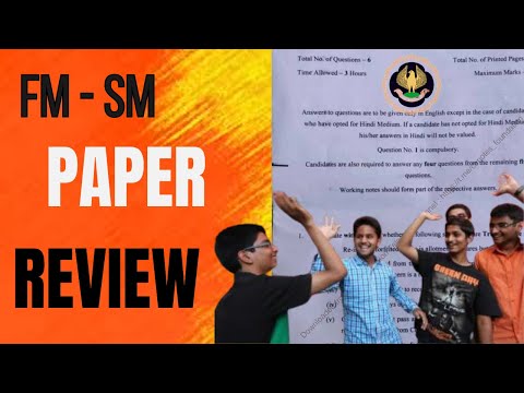 |CA Inter FM-SM Paper Honest Review Sep 24 ICAI Exam|