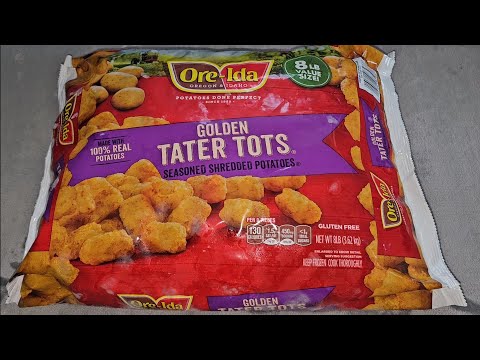 Costco Sale Item Review Ore-Ida Golden Tater Tots Seasoned Shredded Potatoes Done Perfect Taste Test