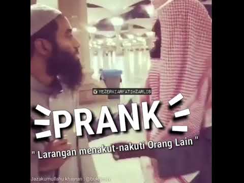 Larangan menakut-nakuti orang lain.  "PRANK"