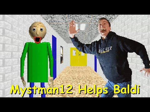 Mystman12 Helps Baldi - Baldi's Basics Mod