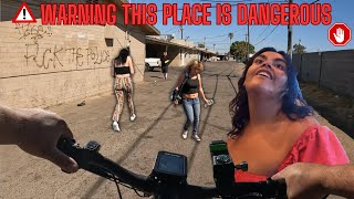 E bike ride through the worst apartment in phoenix Arizona