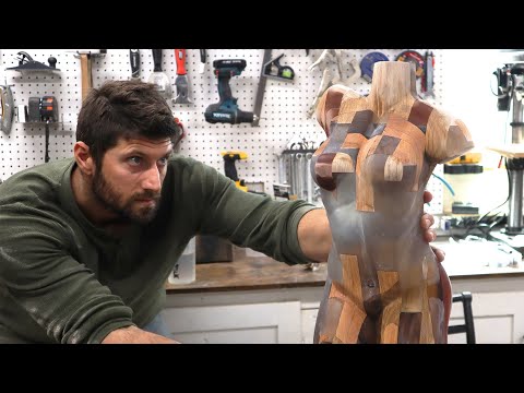 Carving a Figure out of Epoxy & Wood