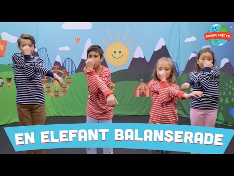 Barnplaneten snabbvideo - En elefant balanserade med Minikompisarna