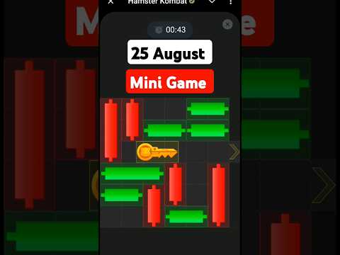 #25 August Mini Game Hamster Kombat Today Daily reward Aaj ka Cipher Code